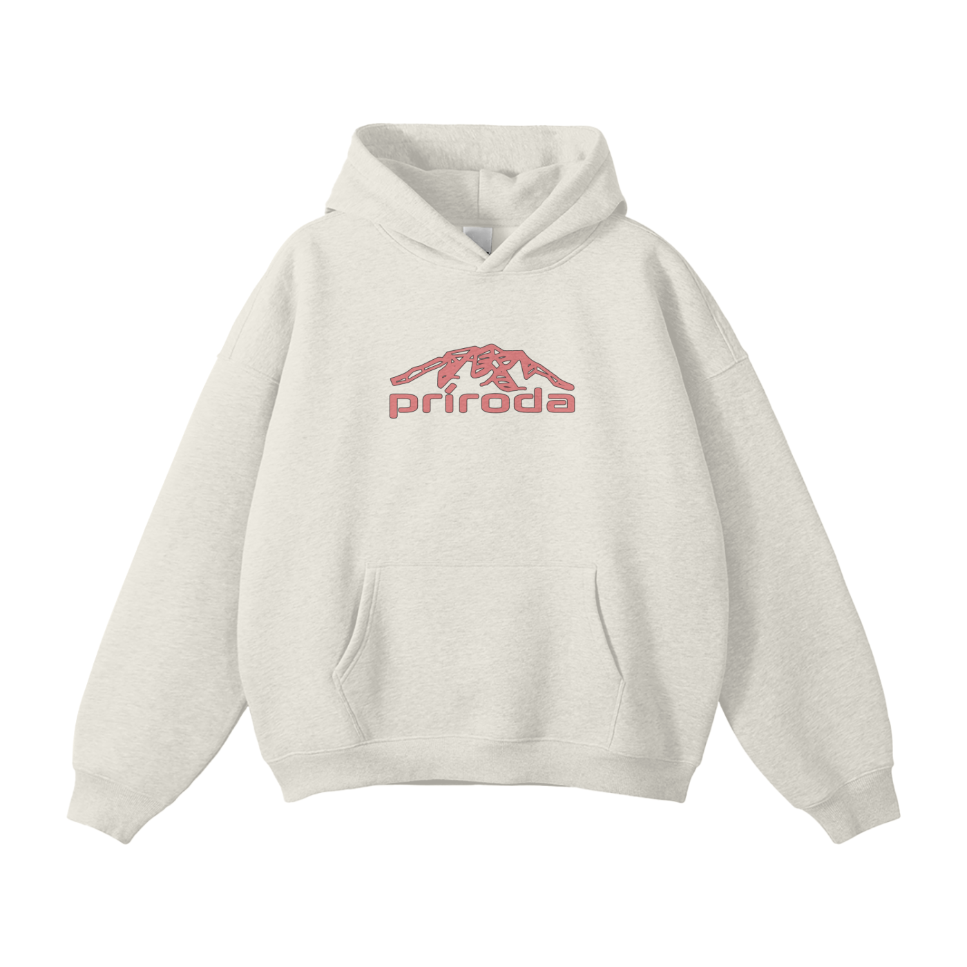 Oversized Hoodie red logo
