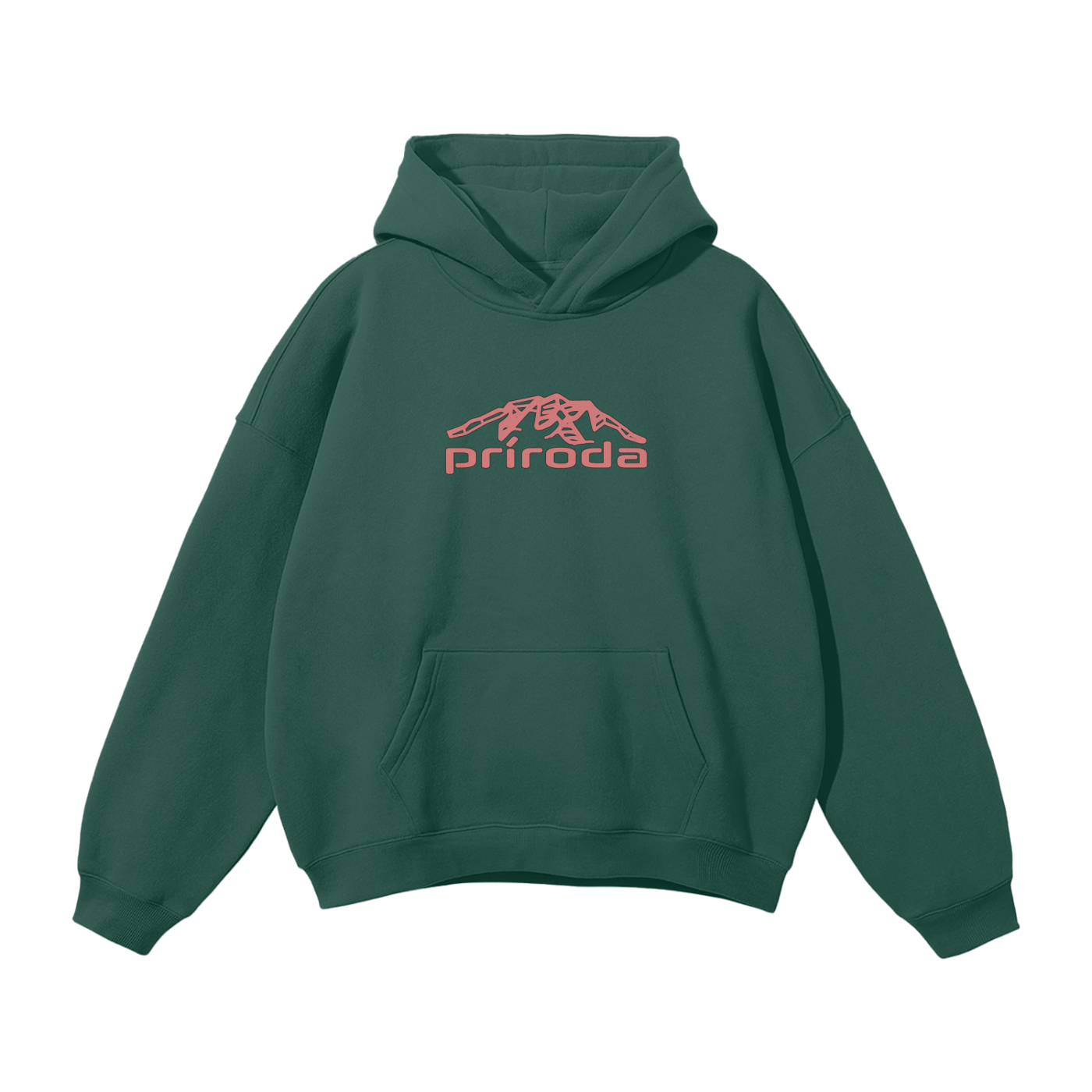 Oversized Hoodie red logo