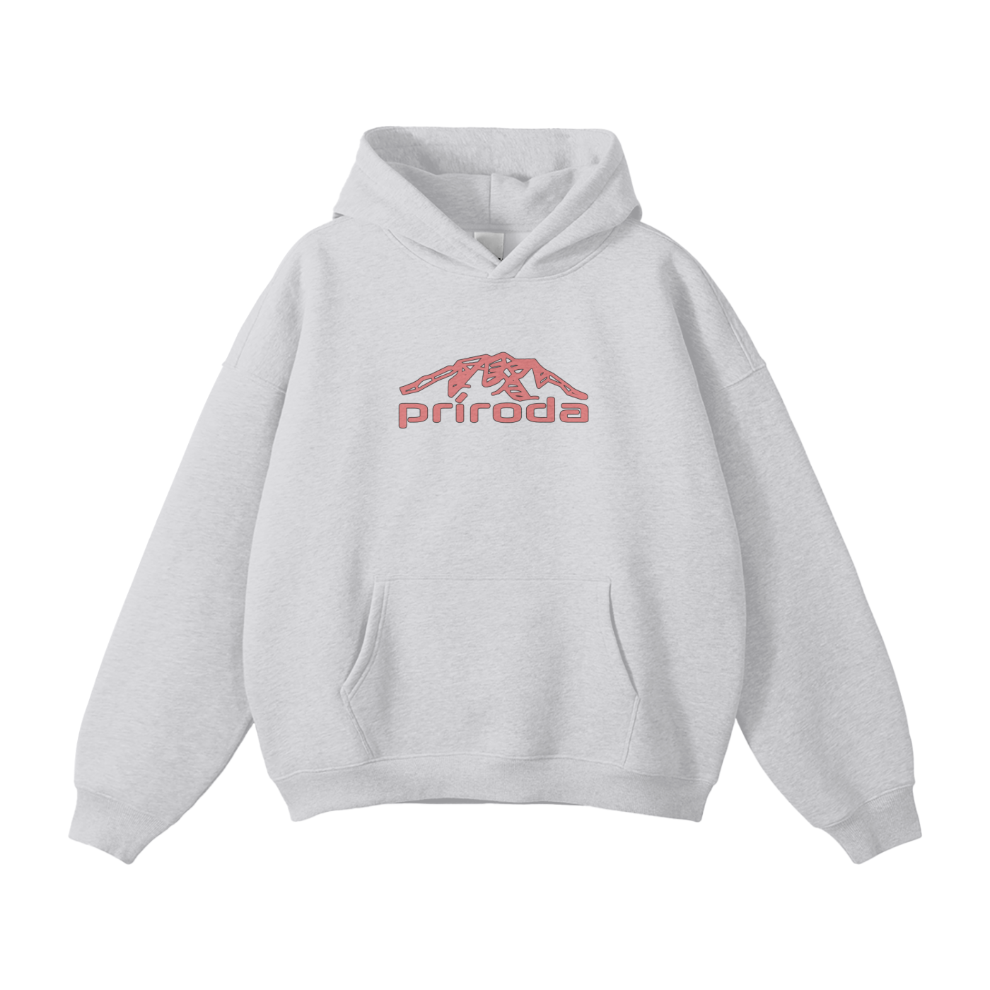 Oversized Hoodie red logo